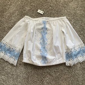 White off the shoulder express too